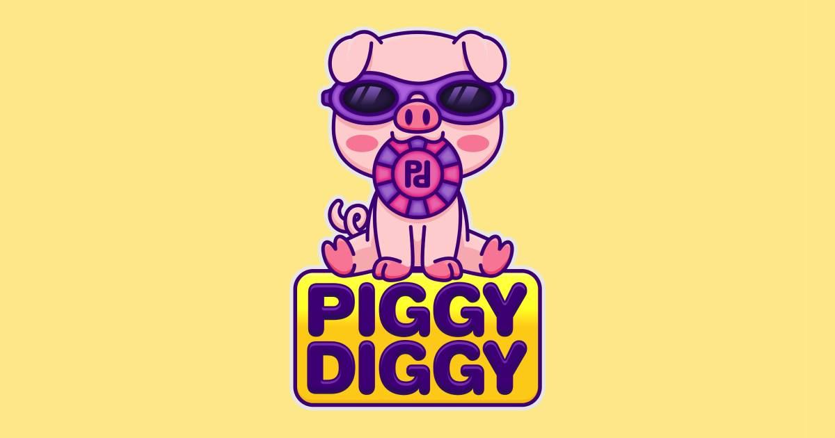 Main visual banner for PiggyDiggy's official platform